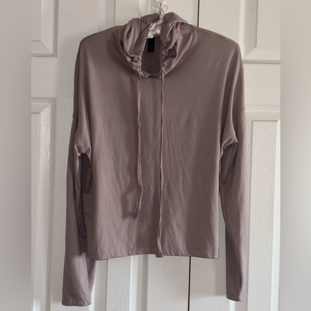 Kyodan Dusty Pink Cowl Neck Top